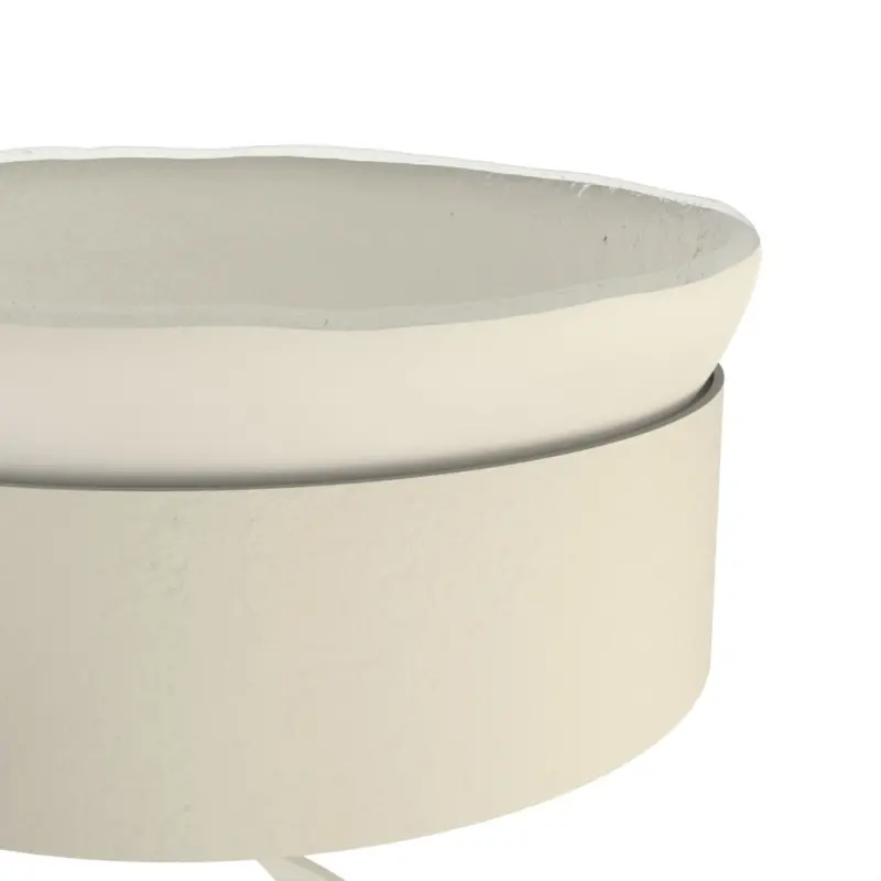 My Glass Studio Serving Bowl With Stand, Cream - 70.0 x 34.5 x 49 cm My Glass Studio Serving Bowl With Stand, Cream - 70.0 x 34.5 x 49 cm