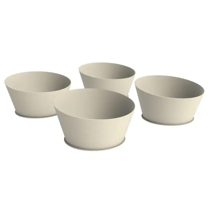 My Glass Studio Food Display Risers, Cream - Set of 2 - Dia: 64 cm, H: 9 cm My Glass Studio Food Display Risers, Cream - Set of 2 - Dia: 64 cm, H: 9 cm