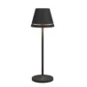 Venezia Collection Black Cordless Lamp - 2.5 in Dia x 10 in H - 1.9 watt