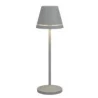 Venezia Collection Gray Cordless Lamp - 2.5 in Dia x 10 in H - 1.9 watt