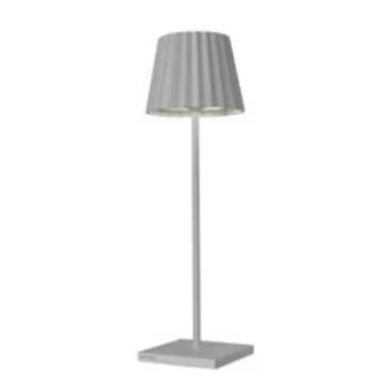 Troll 2.0 Collection Gray Cordless Lamp - 2.4 in Dia x 8.3 in H