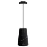 Siena Collection Marble/Black Cordless Lamp - 2.5 in Dia x 10 in H - 1.9 watt