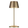 Seoul Collection Micro Metallic Rc Brushe Gold Cordless Lamp - 3 in Dia x 7.8 in H - 2.3 watt