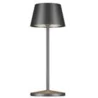 Seoul Collection Micro Metallic Rc Brushe Graphite Cordless Lamp - 3 in Dia x 7.8 in H - 2.3 watt