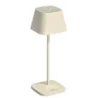 Neapel Collection Micro Rc Ceramic Ivory Cordless Lamp - 4 in L x 4 in W x 7.8 in
