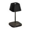 Neapel Collection Nano Ceramic Black Cordless Lamp - 2.3 in Dia x 4.7 in H - 1.5 watt