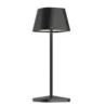 Neapel Collection Micro Rc Black Cordless Lamp - 3 in Dia x 7.8 in H - 2.3 watt