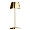 Neapel Collection Micro Metallic Rc Gold Cordless Lamp - 3 in Dia x 7.8 in H - 2.3 watt