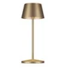Neapel Collection Micro Metallic Rc Brushed Gold Cordless Lamp - 3 in Dia x 7.8 in H - 2.3 watt