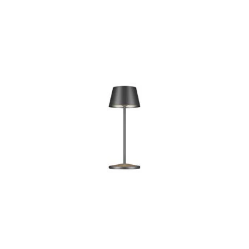 Neapel Collection Micro Metallic Rc Brushed Graphite Cordless Lamp - 3 in Dia x 7.8 in H - 2.3 watt Neapel Collection Micro Metallic Rc Brushed Graphite Cordless Lamp - 3 in Dia x 7.8 in H - 2.3 watt