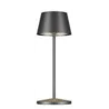 Neapel Collection Micro Metallic Rc Brushed Graphite Cordless Lamp - 3 in Dia x 7.8 in H - 2.3 watt