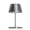 Neapel 2.0 Collection Rc Metallic Chrome Cordless Lamp - 4 in L x 4 in W x 7.8 in H - 2.2 watt