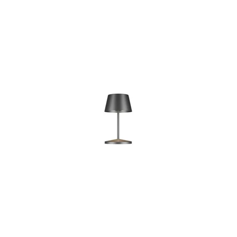 Neapel 2.0 Collection Rc Brushed Graphite Cordless Lamp - 4 in L x 4 in W x 7.8 in H - 2.2 watt