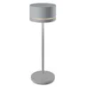 Monza Collection Gray Cordless Lamp - 2.7 in Dia x 9.25 in H