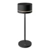 Monza Collection Black Cordless Lamp - 2.7 in Dia x 9.25 in H