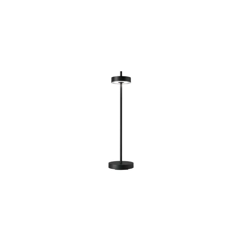 Essence Collection Black Cordless Lamp - 4.5 in Dia x 13 in H - 3.5 watt
