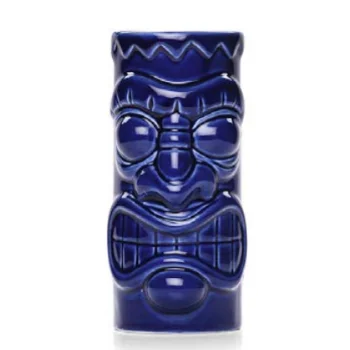 Tiki Collection Blue Guy Tumbler - 5.9 in Dia x 4.2 in H