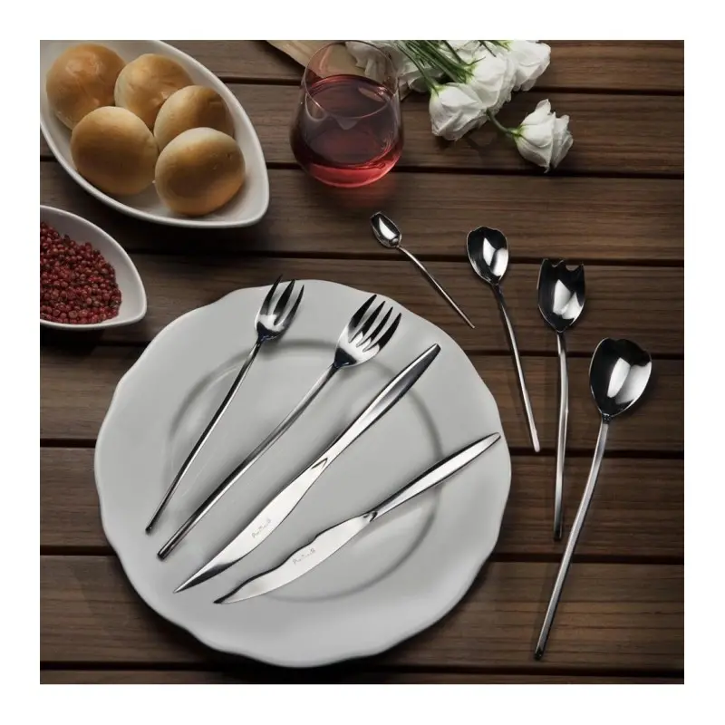 Pintinox Stainless Steel Elegant Tulipani Dessert Spoon - Set of 24