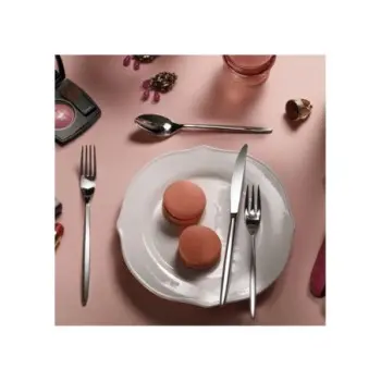 Pintinox Stainless Steel Elegant Olivia Mystique Serving Fork - Set of 24
