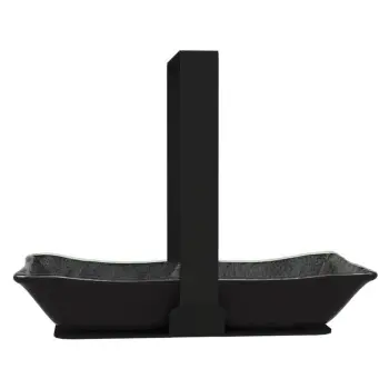 My Glass Studio Nut Bowl, Black - Set of 4 - 19.7 x 10.3 x 15.0 cm