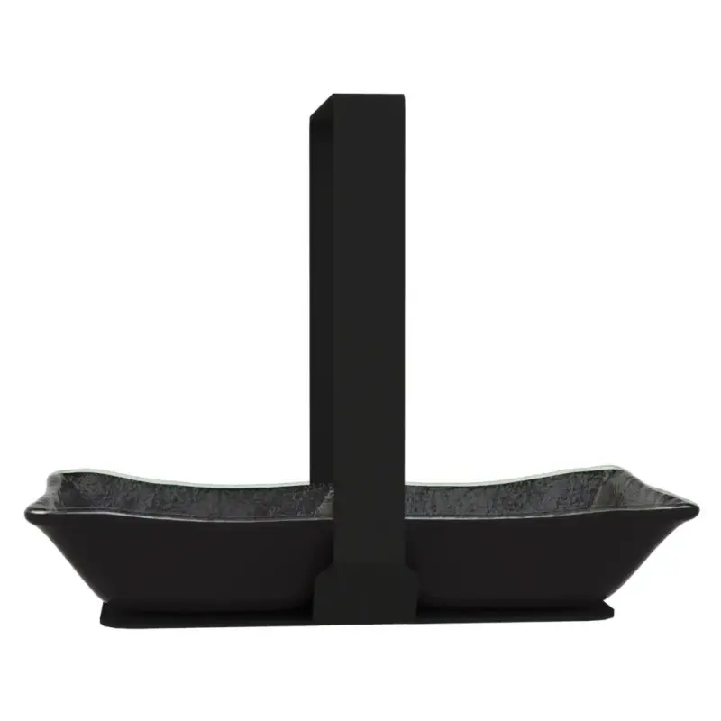My Glass Studio Nut Bowl, Black - Set of 4 - 19.7 x 10.3 x 15.0 cm