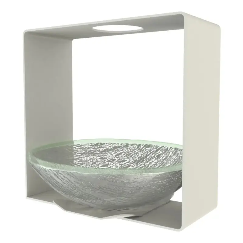 My Glass Studio Nut Bowl, Grey - Set of 2 - 14.4 x 13.8 x 13.7 cm