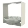 My Glass Studio Nut Bowl, Grey - Set of 2 - 14.4 x 13.8 x 13.7 cm