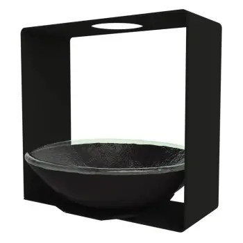 My Glass Studio Nut Bowl, Black - Set of 2 - 14.4 x 13.8 x 13.7 cm