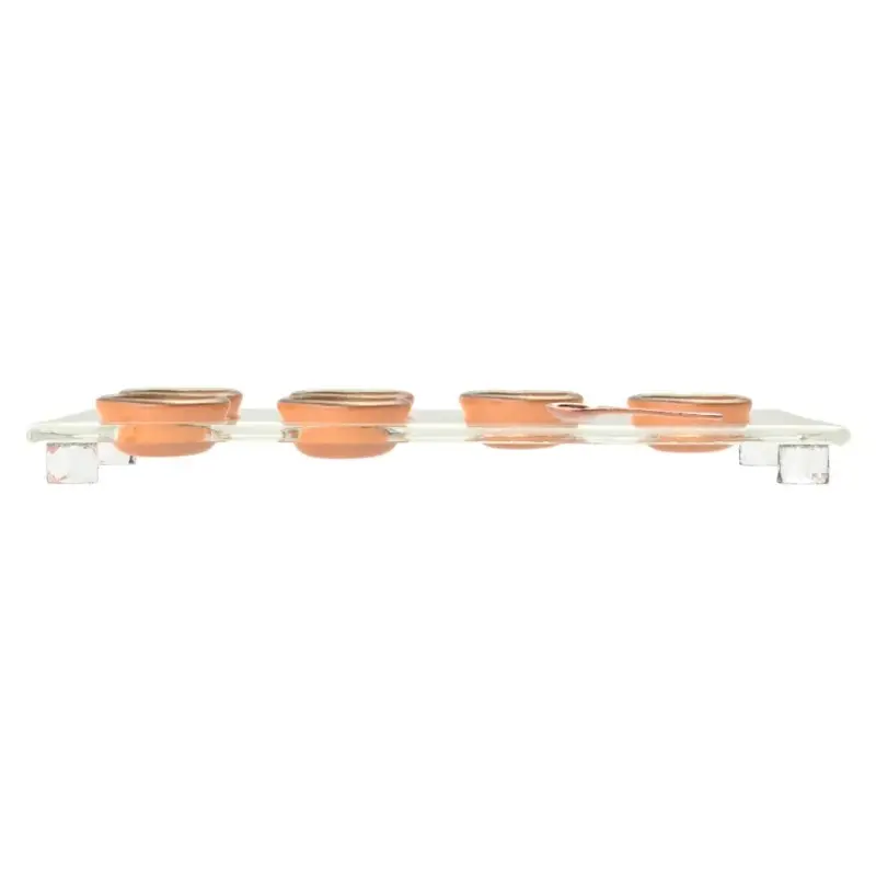 My Glass Studio Dip Bowl Set, Copper - Set of 6 - 28.5 x 15.5 x 3 cm