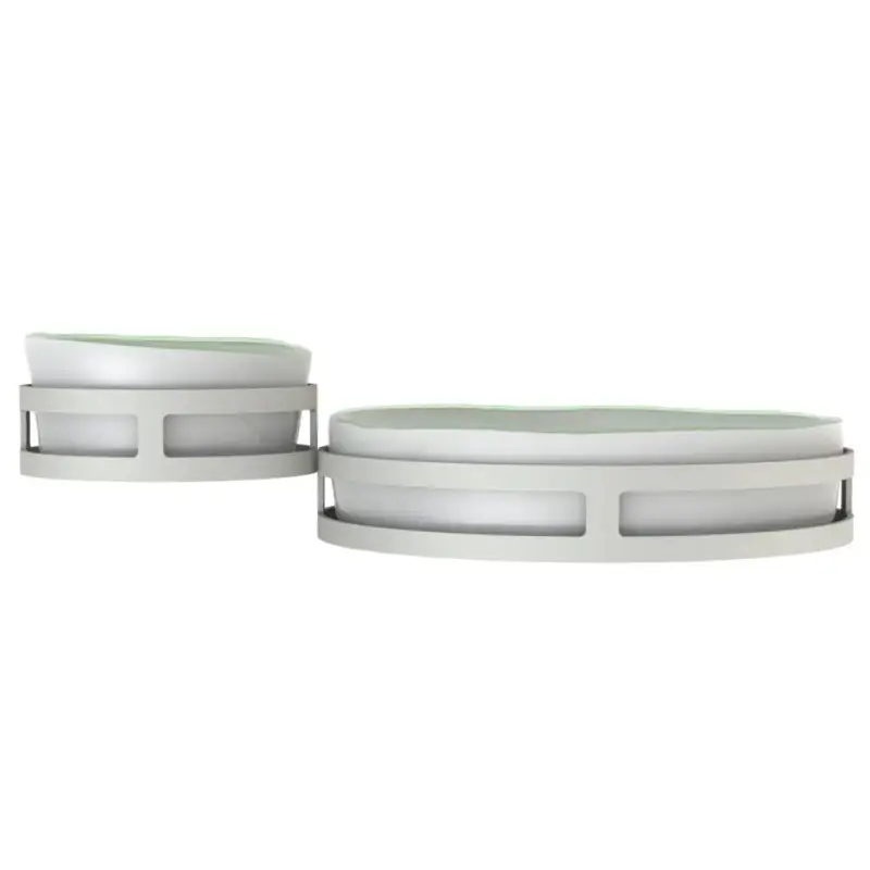 My Glass Studio Chip Dip Server, Grey - Set of 2 - 29.0 x 18.5 x 8.0 cm My Glass Studio Chip Dip Server, Grey - Set of 2 - 29.0 x 18.5 x 8.0 cm