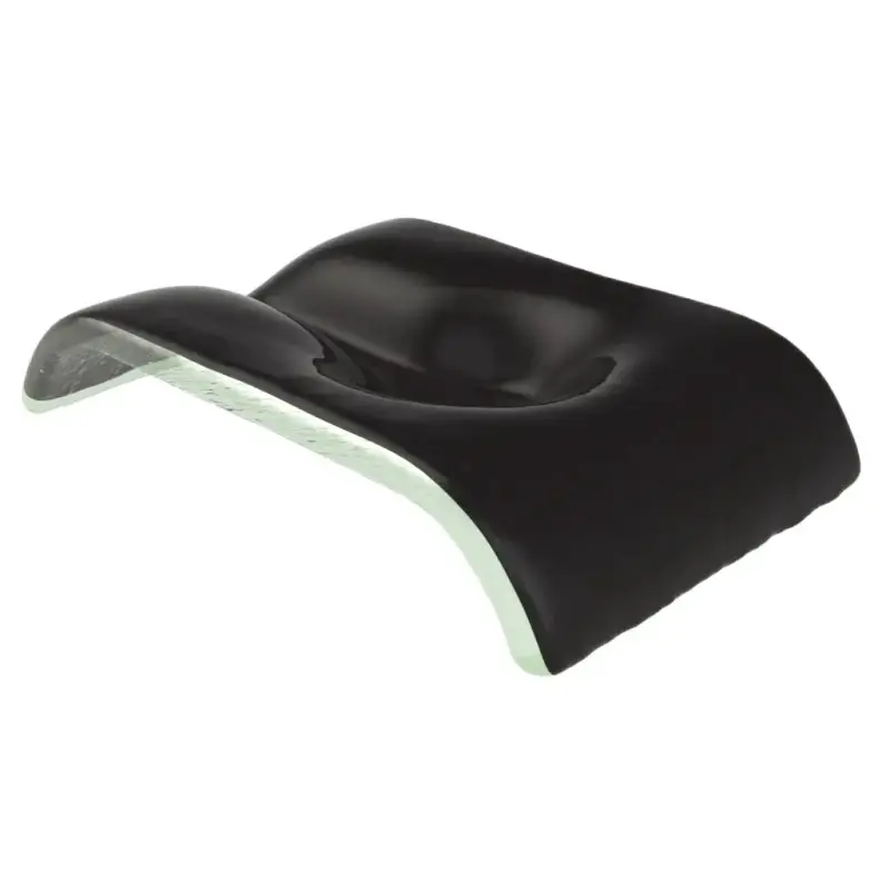 My Glass Studio Ashtray, Black - Set of 4 - 18.5 x 12.0 x 3 cm My Glass Studio Ashtray, Black - Set of 4 - 18.5 x 12.0 x 3 cm