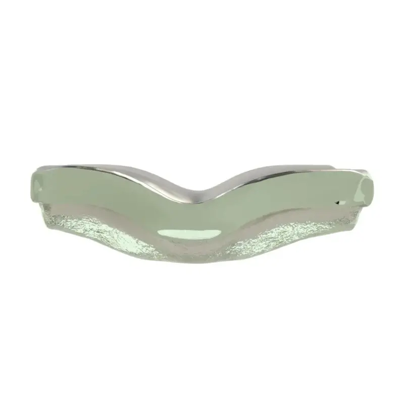 My Glass Studio Ashtray, Silver - Set of 4 - 14.0 x 14.0 x 4 cm