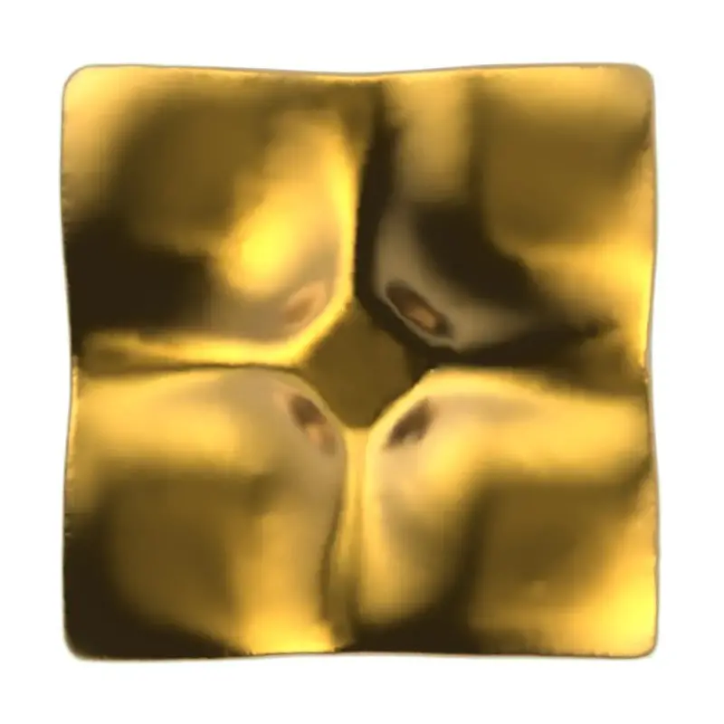 My Glass Studio Ashtray, Gold - Set of 6 - 20.0 x 20.0 x 4 cm My Glass Studio Ashtray, Gold - Set of 6 - 20.0 x 20.0 x 4 cm