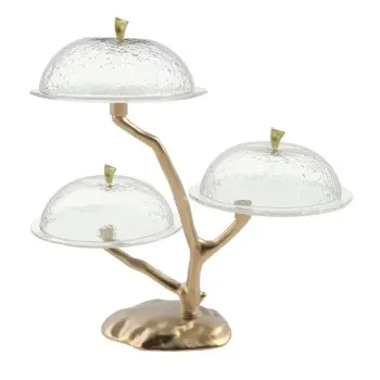 My Glass Studio Cake Stand & Dome, Clear - 48.0 x 40.0 x 48.0 cm