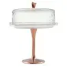My Glass Studio Cake Stand & Dome, Clear - Set of 2 - Dia: 20 cm, H: 26 cm