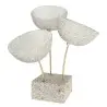 My Glass Studio Nut Bowl, Cream - Set of 3 - Dia: 15 cm, H: 18 cm