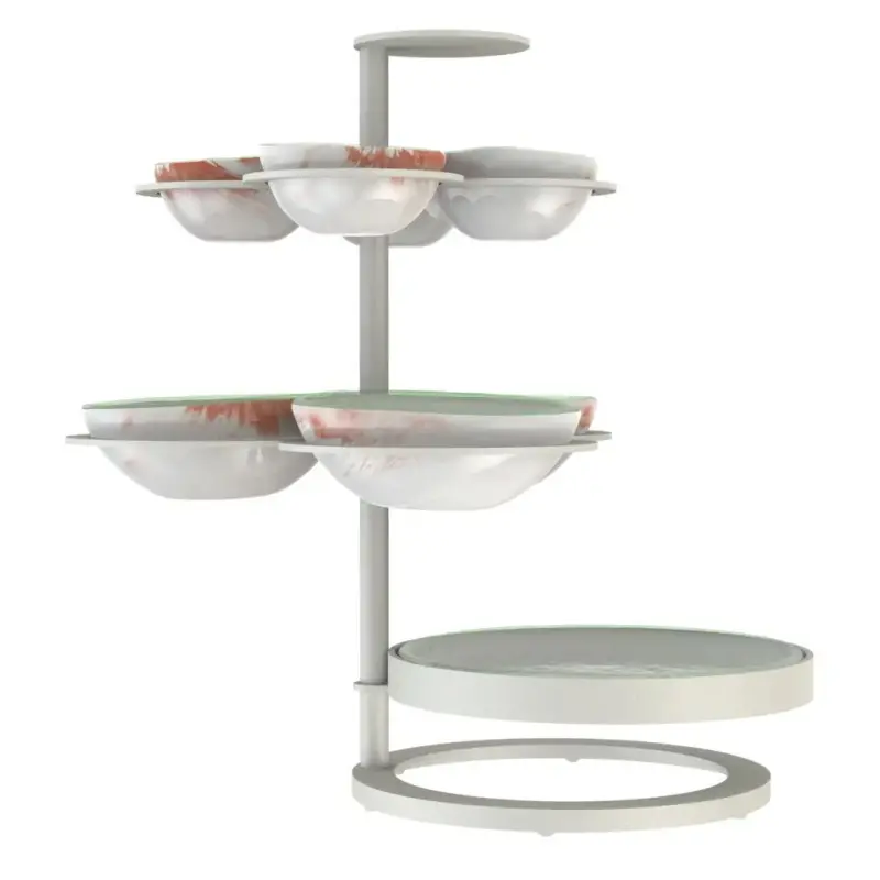 My Glass Studio Appetizer Server, Grey - Set of 2 - 36.0 x 28.0 x 36.0 cm My Glass Studio Appetizer Server, Grey - Set of 2 - 36.0 x 28.0 x 36.0 cm