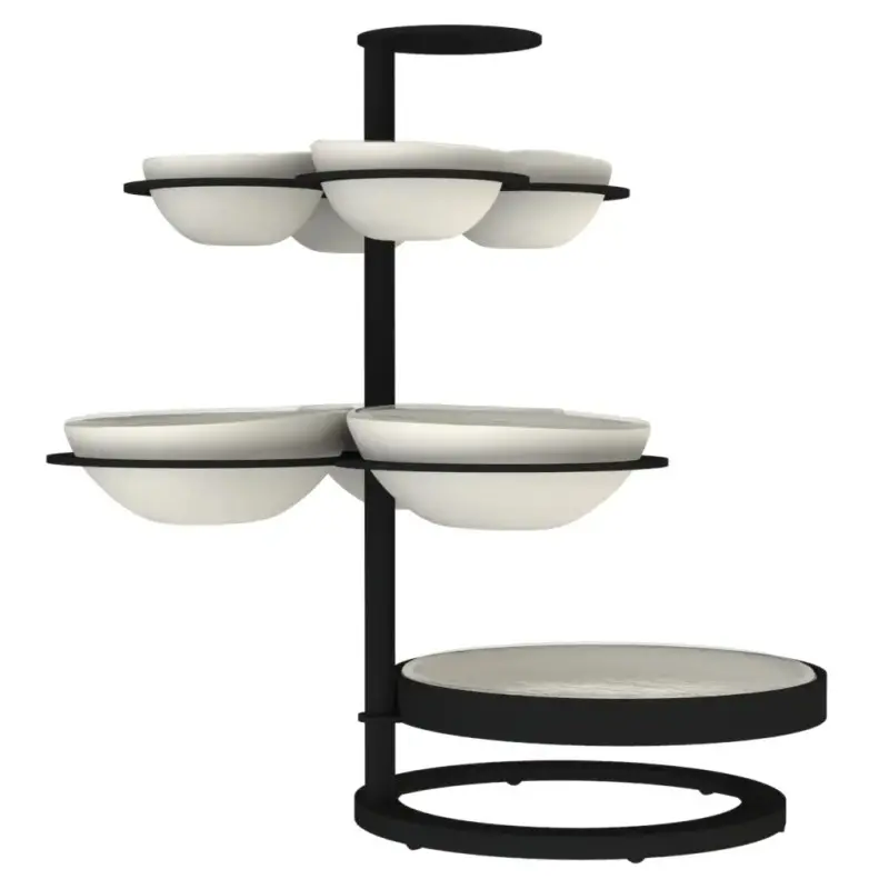 My Glass Studio Chip Dip Server, Cream - Set of 2 - 36.0 x 28.0 x 36.0 cm My Glass Studio Chip Dip Server, Cream - Set of 2 - 36.0 x 28.0 x 36.0 cm