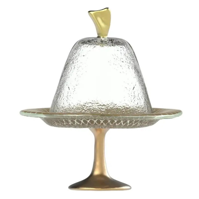 My Glass Studio Cake Stand & Dome, Natural - Set of 4 - Dia: 17 cm, H: 18 cm My Glass Studio Cake Stand & Dome, Natural - Set of 4 - Dia: 17 cm, H: 18 cm