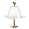 My Glass Studio Cake Stand & Dome, Clear - Set of 4 - Dia: 17 cm, H: 18 cm - MyGlassStudio