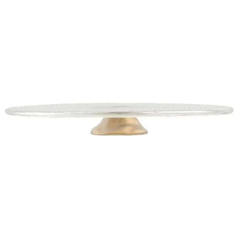My Glass Studio Cake Stand, White - Set of 2 - Dia: 35 cm, H: 4 cm