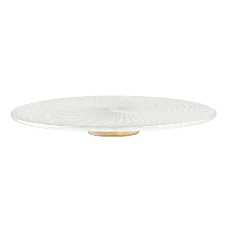 My Glass Studio Cake Stand, White - Set of 2 - Dia: 35 cm, H: 4 cm
