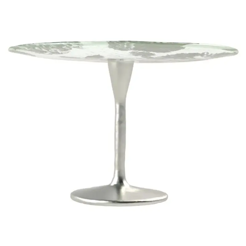 My Glass Studio Cake Stand, Grey - Dia: 24 cm, H: 15 cm