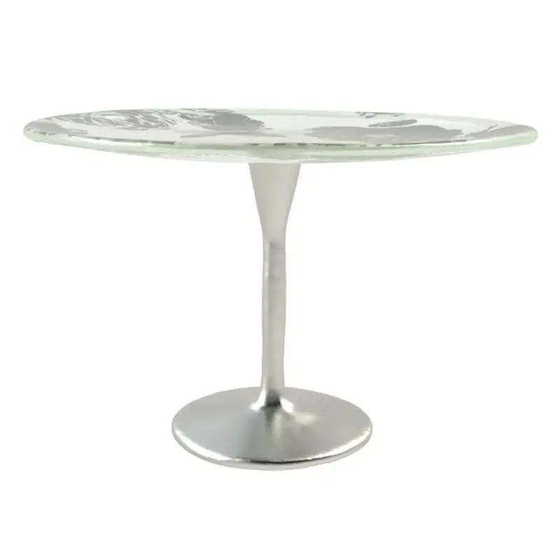 My Glass Studio Cake Stand, Grey - Dia: 24 cm, H: 15 cm