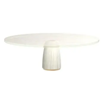 My Glass Studio Small Cake Stand, Tan - Set of 2 - Dia: 21 cm, H: 7 cm