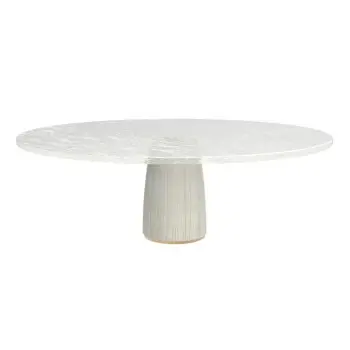 My Glass Studio Cake Stand, White - Set of 2 - Dia: 33 cm, H: 10 cm