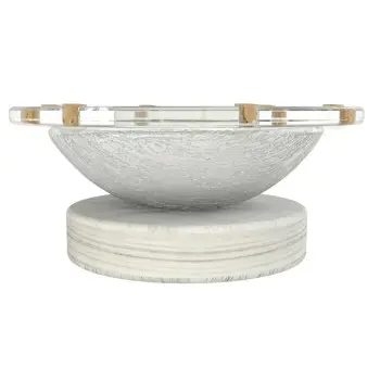 My Glass Studio Cake Pop Holder, White - Set of 2 - Dia: 15 cm, H: 5 cm