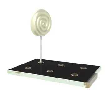 My Glass Studio Cake Pop Stand, Black - Set of 4 - 16.0 x 11.0 x 1.8 cm
