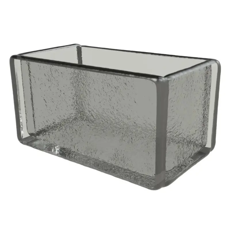 My Glass Studio Sugar Caddy, Grey - Set of 6 - 10.5 x 6.2 x 5 cm