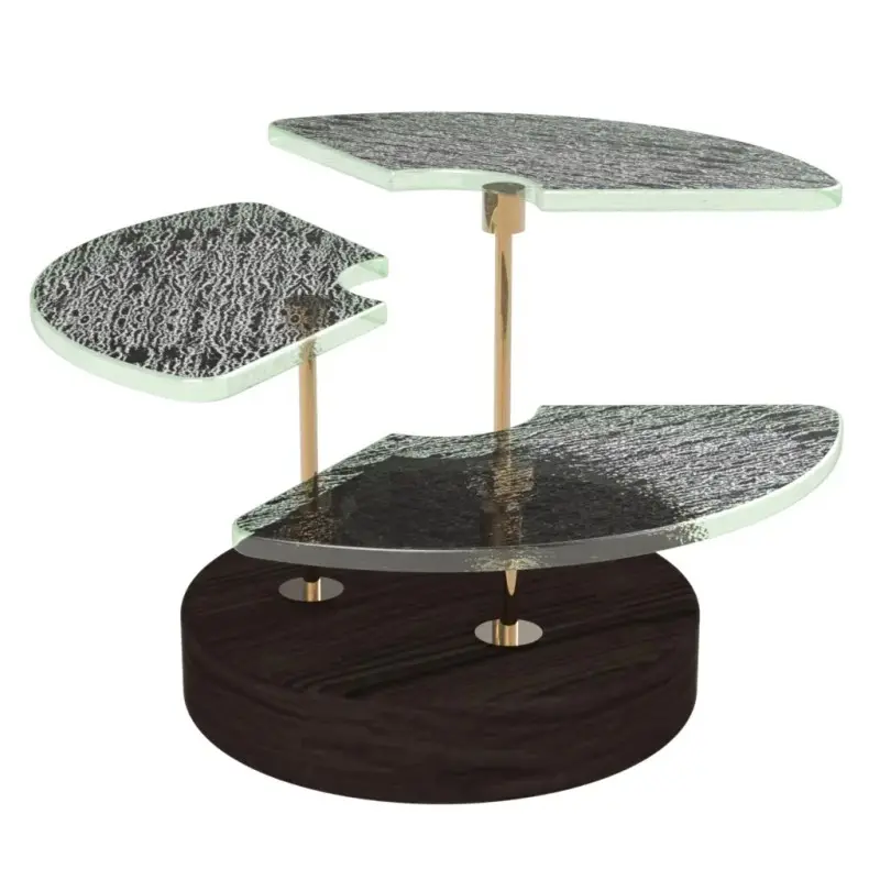 My Glass Studio Petit Fours Stand, Black - Set of 4 - Dia: 18 cm, H: 12 cm My Glass Studio Petit Fours Stand, Black - Set of 4 - Dia: 18 cm, H: 12 cm